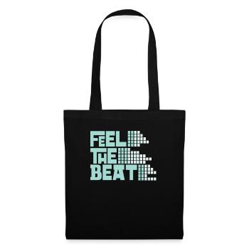 Feel the beat - Tote Bag - black - Front