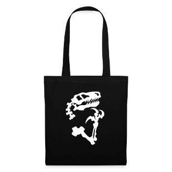 Philosoraptor Skelett Velociraptor Dinosaurier - Stoffbeutel - Schwarz - Vorne