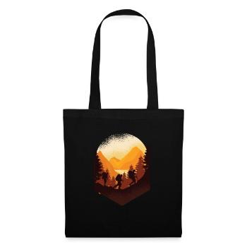Randonnée en montagne alpinisme - Sac en tissu - noir - Devant