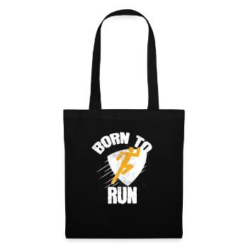 Cooles Born To Run Geschenk - Stoffbeutel - Schwarz - Vorne