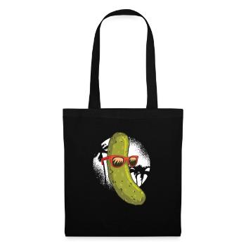 Gurke - Coole Gurke - Stoffbeutel - Schwarz - Vorne