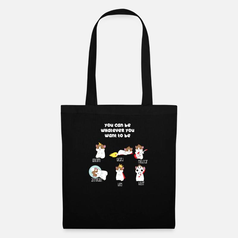 Cochon d'Inde - Cochon d'Inde - Être différent - Be You - Sac en tissu - noir