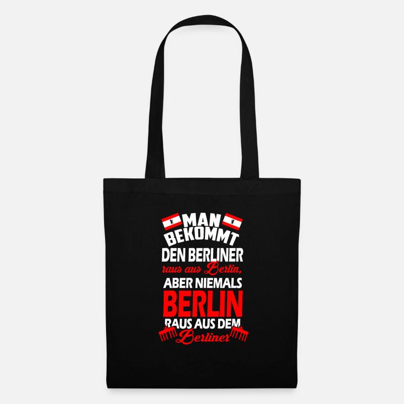 Der Berliner aus Berlin - Stoffbeutel - Schwarz