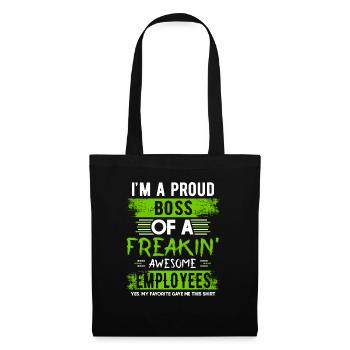 patron - Sac en tissu - noir - Devant