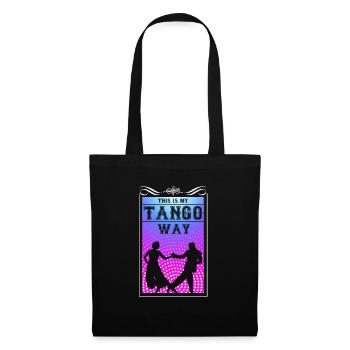 cadeau de danse tango floral - Sac en tissu - noir - Devant