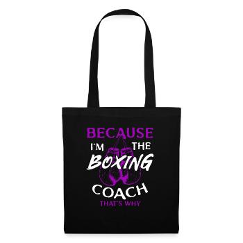 Boxen Boxer Kampfsport Boxhandschuh Geschenkidee - Stoffbeutel - Schwarz - Vorne