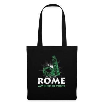 Rome - Sac en tissu - noir - Devant