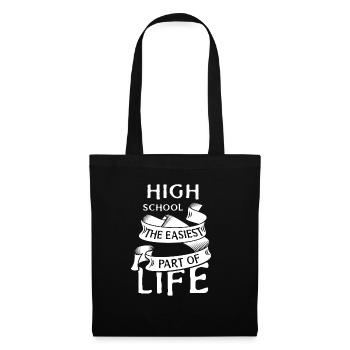 High School motto - Tote Bag - black - Front