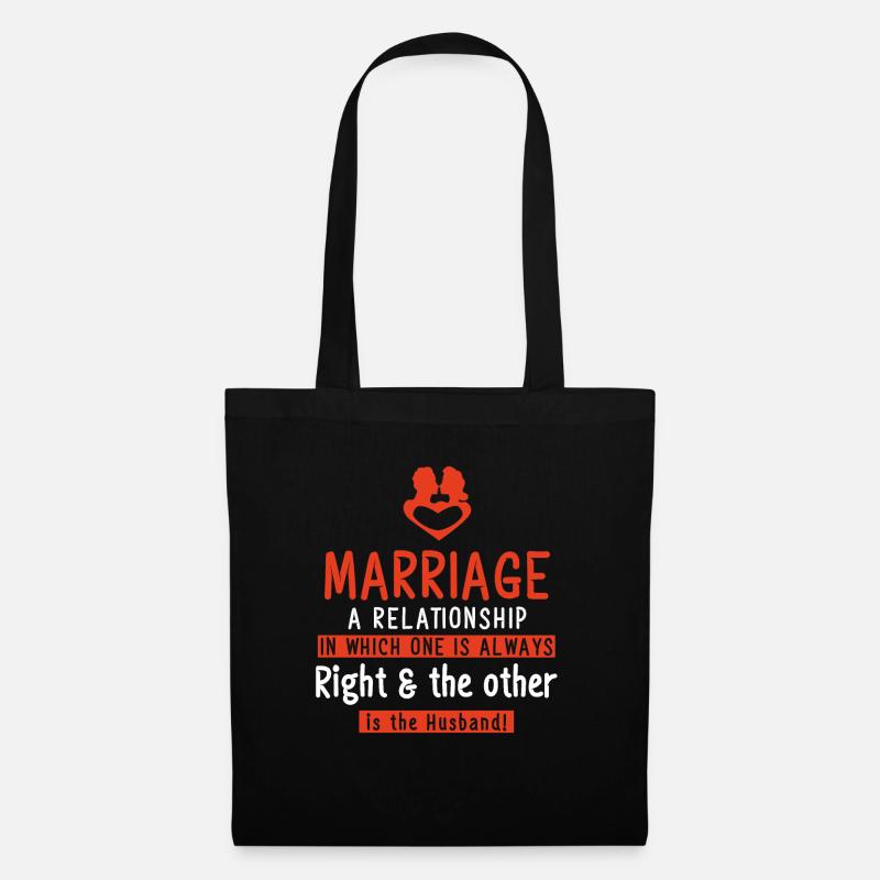 Demande de mariage - Sac en tissu - noir