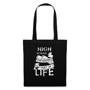 High School motto - Tote Bag - black - Front