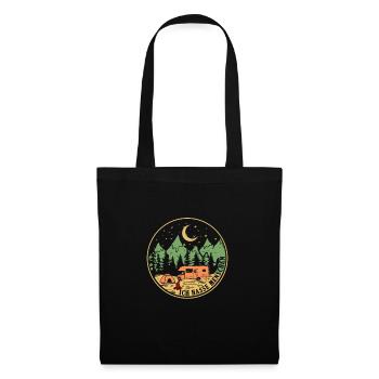 Je déteste les gens camper cadeau de campeur - Sac en tissu - noir - Devant