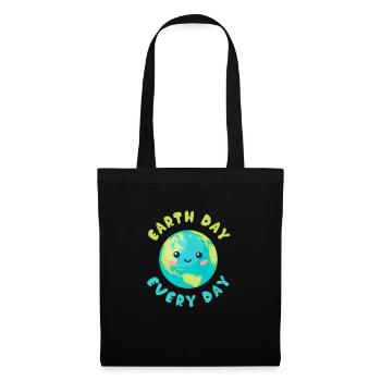Jour de la Terre Jour de la Terre protège l'environnement - Sac en tissu - noir - Devant
