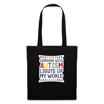 Autisme - Sac en tissu - noir - Devant