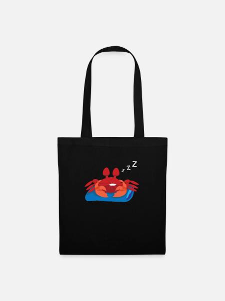 Crab Sleeping - Stoffbeutel - Schwarz