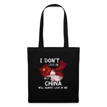 Drapeau de la Chine maison anniversaire de cadeau de Beijing - Sac en tissu - noir - Devant