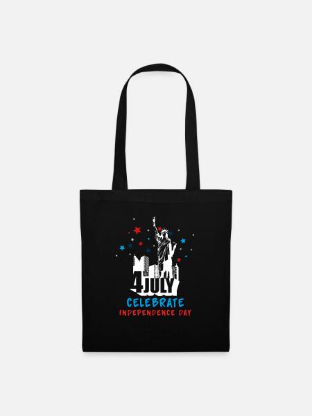 4 Juli - Stoffbeutel - Schwarz