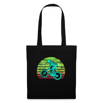 Retro mountain bike - Tote Bag - black - Front