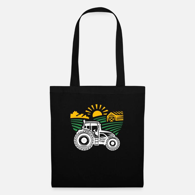 Traktor Landwirtschaft Bauer Geschenk · Traktor - Stoffbeutel - Schwarz