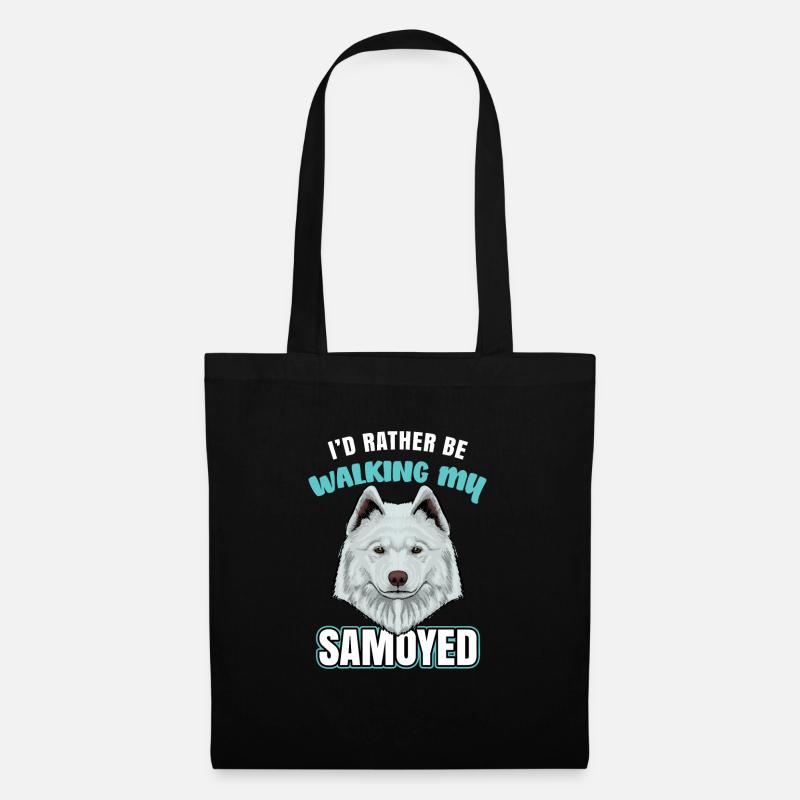 Samojede Samoyed - Sac en tissu - noir