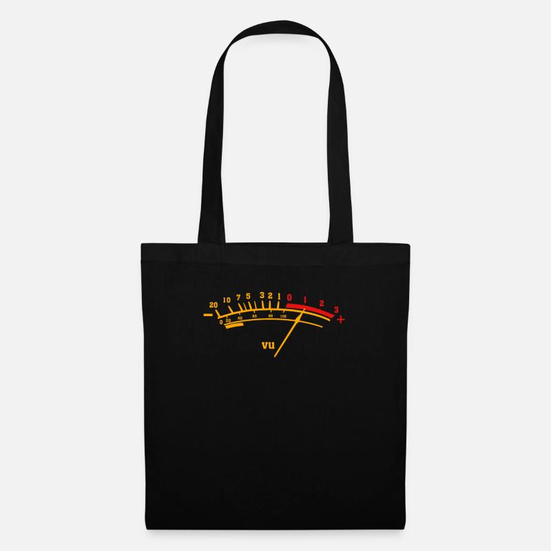 VU Meter T Shirt Sound Engineer - Stoffbeutel - Schwarz