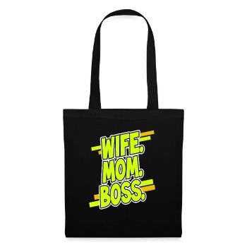 Fête des Mères - Sac en tissu - noir - Devant