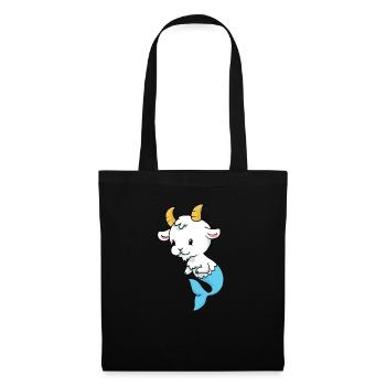 Capricorn Baby Steinbock Baby - Stoffbeutel - Schwarz - Vorne