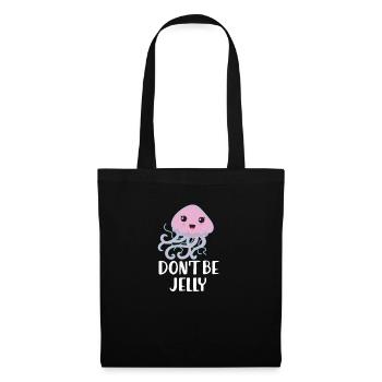 Cadeau drôle d'enfants de méduses mignons - Sac en tissu - noir - Devant