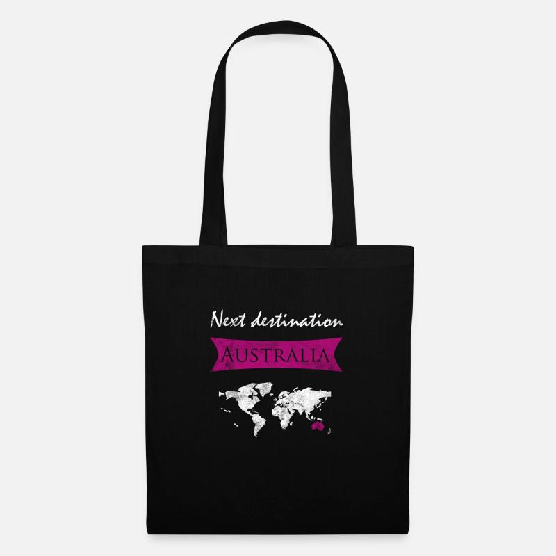 Australien - Stoffbeutel - Schwarz