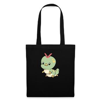 Little cute caterpillar - Tote Bag - black - Front