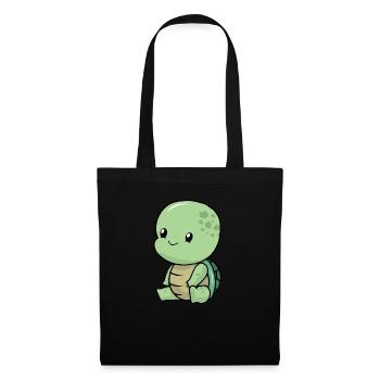 Little baby turtle turtle - Tote Bag - black - Front