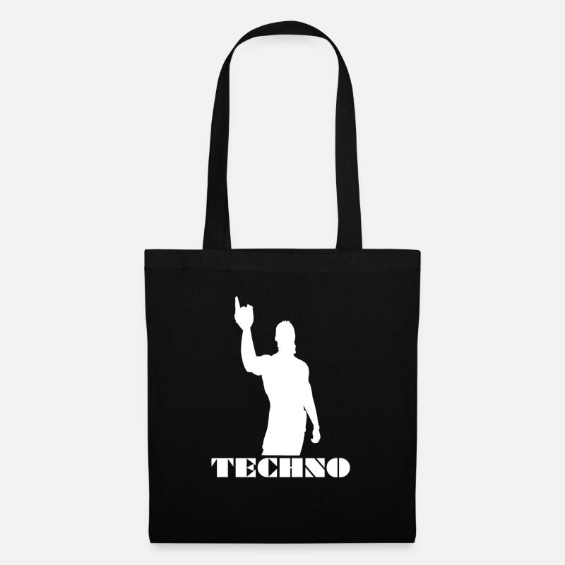 Techno viking techno vikings - Sac en tissu - noir
