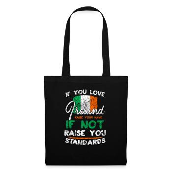 Irlande - Sac en tissu - noir - Devant