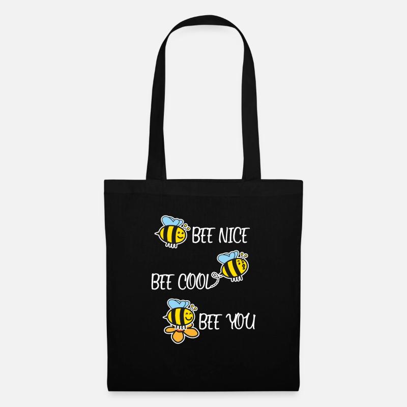 Biene Kind Cool Bienen Imker Lustiger Spruch Idee - Stoffbeutel - Schwarz