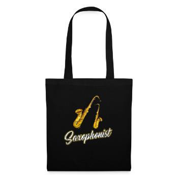 saxophone - Tote Bag - black - Front