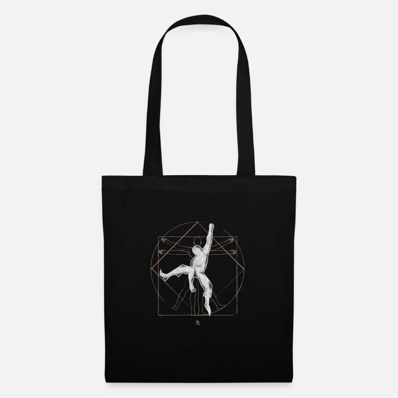 vitruvian man gift - Tote Bag - black