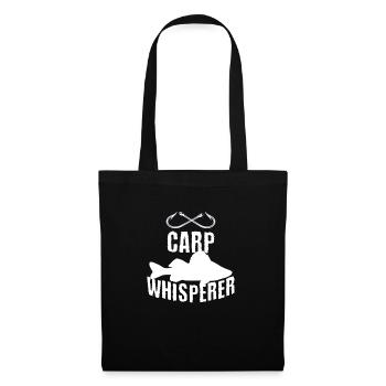 Drôle de pêche à la carpe Cadeau de poisson d'eau - Sac en tissu - noir - Devant