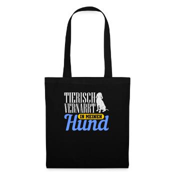 Animal fond of my dog - Tote Bag - black - Front