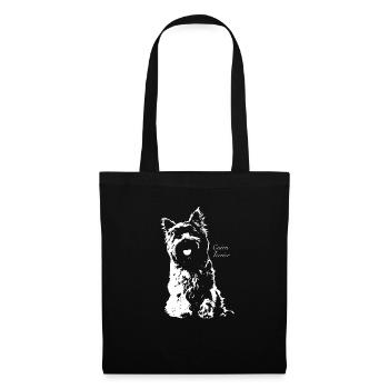 Cairn Terrier - Stoffbeutel - Schwarz - Vorne