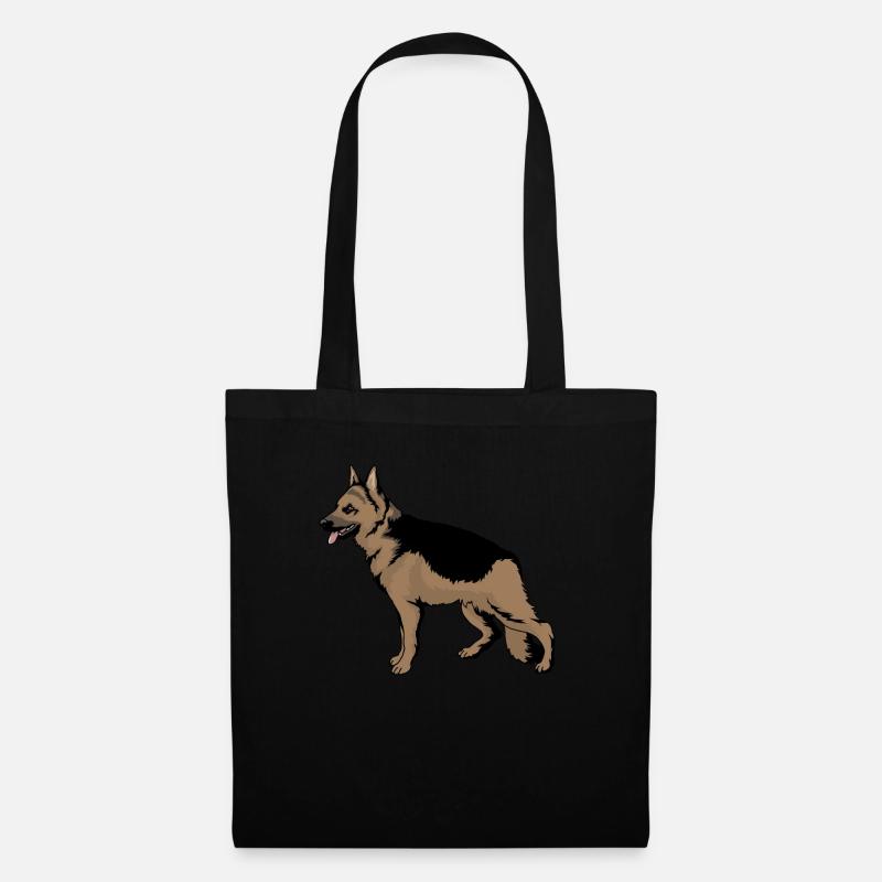 Deutscher Schäferhunde - Stoffbeutel - Schwarz