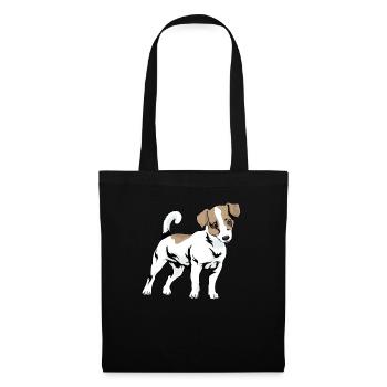 Jack Russel Terrier - Stoffbeutel - Schwarz - Vorne