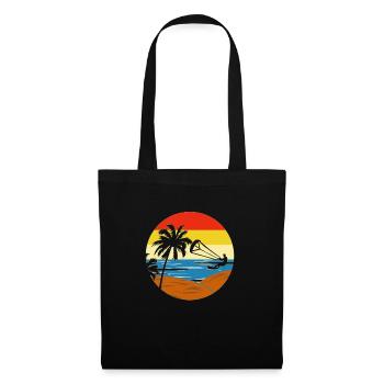 Kitesurfing Kiteboarding Surfing Ocean Surfer - Tote Bag - black - Front