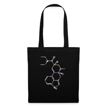 LSD Strukturformel Acid Molekül Albert Hofmann - Stoffbeutel - Schwarz - Vorne
