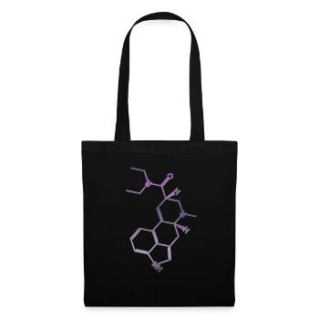 Formule structurelle LSD molécule d'acide - Sac en tissu - noir - Devant