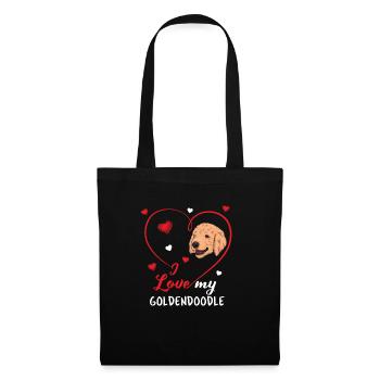 Goldendoodle - Stoffbeutel - Schwarz - Vorne