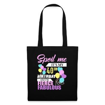 40th birthday - Tote Bag - black - Front