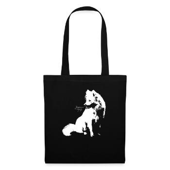 Japan Spitz - Stoffbeutel - Schwarz - Vorne