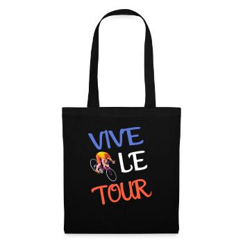 Vive Le Tour Radrennliebhaber - Stoffbeutel - Schwarz - Vorne