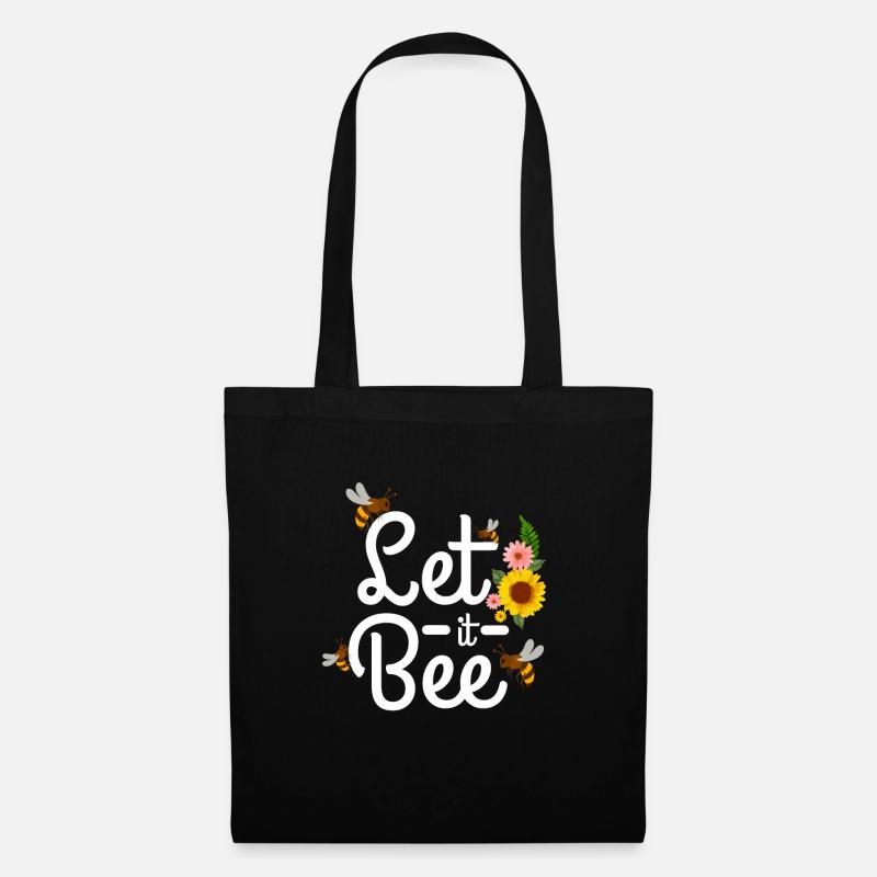 Bienen - Stoffbeutel - Schwarz