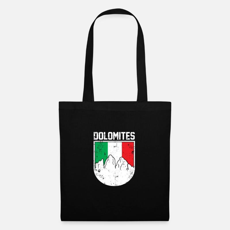 Dolomiten Italien Geschenk - Stoffbeutel - Schwarz