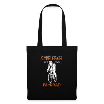 Bicycle Mountain Bike Old Man Funny Sayings - Tote Bag - black - Front